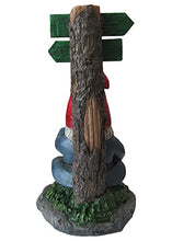 Load image into Gallery viewer, World of Wonders Take The High Road Gnome Sign | Porch Decoration Garden Gnome Statue | Stoner Ave. Baked St Novelty Garden Patio Funny Decor - 7&quot;
