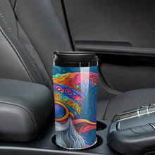 Load image into Gallery viewer, Gnome Smoking Colorful Coffee Tumbler Travel Mug Insulated Cute Tea Cup with Lid Reusable Cafe for Hot/Ice Drinks 350ml

