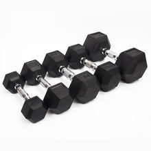 Load image into Gallery viewer, Equipped Gym - Weights Dumbbells Set With A Shaped 6 Tier Rack Stand. 2.5kg-15kg Pairs Cast Iron Gym Weights. Gym Equipment For Home And Commercial Use For Both Men And Women
