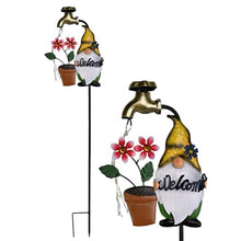 Load image into Gallery viewer, Solar Stake Lights Outdoor, Solar Garden Light Gnome, Christmas Garden Yard Art, Outdoor Decor Faucet Twinkling, Waterproof LED Landscape Lighting, Winter Yard Lawn Decor

