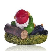 Load image into Gallery viewer, MOOCOCO Funny Garden Gnome Statue, Naughty Gnomes Statues Figurines for Outdoor Lawn &amp; Yard Home Decorations, Gnomes Figurine Sculpture Resin Ornaments (W10)
