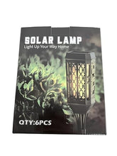 Load image into Gallery viewer, Joltix Solar Lights, 6 Pack Solar Flame Lights, IP65 Waterproof Solar Flickering Dancing Lights,Landscape Lighting Auto On/Off for Outdoor Garden Patio Pathway Yard Driveway Halloween Decorative.
