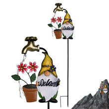 Load image into Gallery viewer, Solar Stake Lights Outdoor, Solar Garden Light Gnome, Christmas Garden Yard Art, Outdoor Decor Faucet Twinkling, Waterproof LED Landscape Lighting, Winter Yard Lawn Decor
