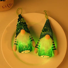 Load image into Gallery viewer, 2Pcs Light Up Gonks Christmas Decoration, Glowing Christmas Gnomes Pendants with Light Handmade Santa Swedish Gnomes Plush with Sequins Long Hat Christmas Decorations Indoor Holiday Decor
