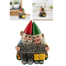 Load image into Gallery viewer, Hbbgdiy Couple Fairy Dwarf Resin Hand-Painted Garden Gnome Ornament Romantic Statue Indoor Outdoor Garden Patio Home Decoration Couple Fairy Dwarf Gnome Ornament Hand-Painted Cou
