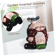 Load image into Gallery viewer, Cabilock 2pcs Funny Garden Gnomes Statues Resin Welcome Decorations for Home Cute Inverted Gnome Figurines for Outdoor Patio Unique Idea

