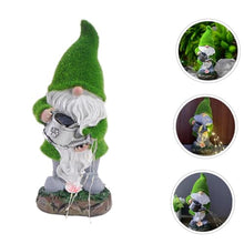 Load image into Gallery viewer, Ciieeo Solar Lawn Gnome Lamp Compact Gnome Statue for Garden Decor Energy Saving Solar Powered Light for Outdoor Use for Flower Beds Patios Present for Friends
