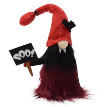 Load image into Gallery viewer, Attiigny Halloween Vampire Decorations Gnomes Plush, Festival Ornaments Red Stuffed Scandinavian Gonk, Handmade Shelf Tabletop Decor Santa Tomte Halloween Party Gifts for Family,Friends

