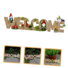 Load image into Gallery viewer, Happyyami Figurine Cute Outdoor Garden Decor for Patio and Lifelike Gnome Statue for Home Decoration and Creative Design for Welcoming Guests
