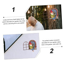 Load image into Gallery viewer, OUNONA 1pc Solar Garden Gnome Adornment Gnome Doll Landscape Ornament Outdoor
