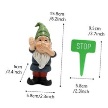 Load image into Gallery viewer, Happyyami Miniature Gnome Figurine Adorable Resin Dwarf Statues for Garden Decor for Home Patio Holiday Festival Decoration Cheerful Outdoor Ornaments
