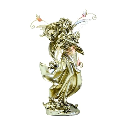 kivrimlarv Garden Fairy Figurines - Fairy Statue Miniature Figurines - Fairy Statue Miniature, Flower Fairy Miniature Decoration for Courtyard