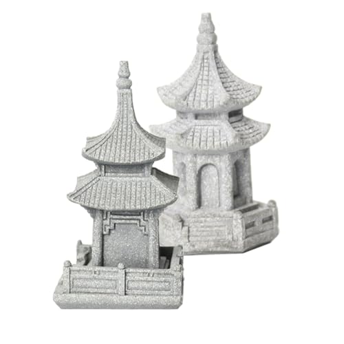 COSMEVIVI Simulated Bonsai Decoration Pavilion Statue Zen Statues Large Outdoor Garden Sculpture
