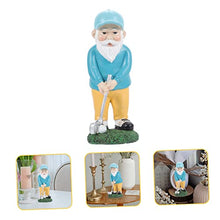 Load image into Gallery viewer, POPETPOP Gnome Garden Decor Realistic Golfing Dwarf Lawn Gnome Sculpture Fine Craftsmanship
