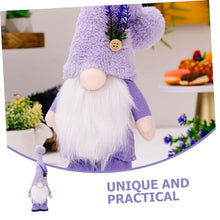 Load image into Gallery viewer, Ciieeo Gnome Doll Ornament Gnome Table Decor Lavender Home Decor Garden Present
