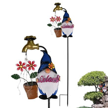 Load image into Gallery viewer, Solar Stake Lights Outdoor, Cartoon Gnome Solar Garden Stakes, Waterproof LED Landscape Lighting, Twinkling Garden Decoration, Winter Christmas Yard Lights, Backyard Walkway Lighting, Decorative Solar
