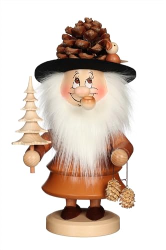 German Incense Smoker Gnome - Coney - 33 cm / 13 inches - Authentic German Erzgebirge Smokers - Christian Ulbricht