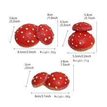Load image into Gallery viewer, Mellshy Luminous Mushroom Garden Decorations Resin Mushroom Tree Hugger Glow in The Dark Mushroom Yard Decor for Outdoor Fairy Garden Micro Landscape Flower Pot Tree Decor
