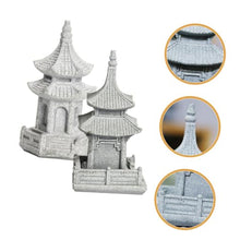 Load image into Gallery viewer, COSMEVIVI Simulated Bonsai Decoration Pavilion Statue Zen Statues Large Outdoor Garden Sculpture
