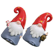 Load image into Gallery viewer, Happyyami 2pcs Adorable Dwarf Gnome Decor Moss Gnome Garden Ornaments Lightweight Easy to Move for Indoor Outdoor Use
