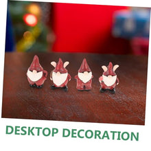 Load image into Gallery viewer, Toyvian 4pcs Outdoor Gnome Decor Resin Gnome Statues for Christmas Garden Decoration Durable Splashproof Festive Ornaments for Holiday Ambiance
