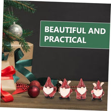 Load image into Gallery viewer, Toyvian 4pcs Outdoor Gnome Decor Resin Gnome Statues for Christmas Garden Decoration Durable Splashproof Festive Ornaments for Holiday Ambiance
