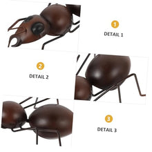 Load image into Gallery viewer, Happyyami 1pc Large Iron Ant Ornament Unique Balcony Lawn Decoration Garden Adornment Durable Metal Craft for Home Decor and Outdoor Spaces

