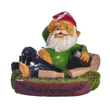 Load image into Gallery viewer, MOOCOCO Funny Garden Gnome Statue, Naughty Gnomes Statues Figurines for Outdoor Lawn &amp; Yard Home Decorations, Gnomes Figurine Sculpture Resin Ornaments (W10)
