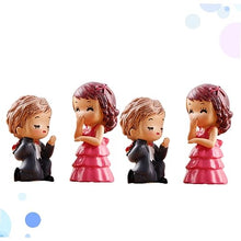 Load image into Gallery viewer, LIOOBO 6pairs Miniature Couples Ornaments for Creative Landscape Decoration Resin Bride and Groom Figures for Mini Garden and Desktop Use
