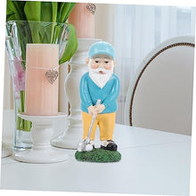 Load image into Gallery viewer, FONDOTIN Golfing Gnome Statue Resin Ornament Garden Lawn Patio Decor Gnome Decorations for Home
