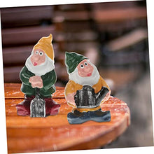 Load image into Gallery viewer, Cabilock Creative Resin Gnome Doll Set Unique Outdoor Garden Adornment Lifelike Dwarf Figurines for Home Patio and Lawn Decoration Resin Craftsmanship for Long-lasting Use
