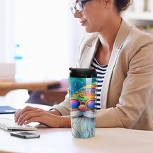Load image into Gallery viewer, Gnome Smoking Colorful Coffee Tumbler Travel Mug Insulated Cute Tea Cup with Lid Reusable Cafe for Hot/Ice Drinks 350ml
