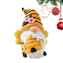 Load image into Gallery viewer, ZXDTVFGN Bee Spring Gnome Decorations - Gnome Statue Decorations | Honey Bee Gnomes Decor for Outdoor Garden
