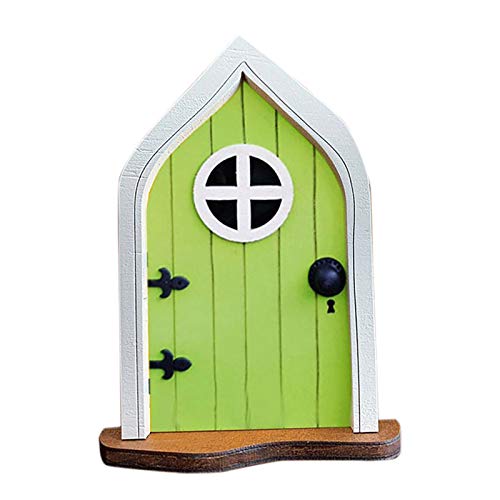Mllkcao Garden Ornaments Outdoor Door and Window Pendant Crafts Outdoor Elves Dwarf Courtyard Garden Tree Decoration Green