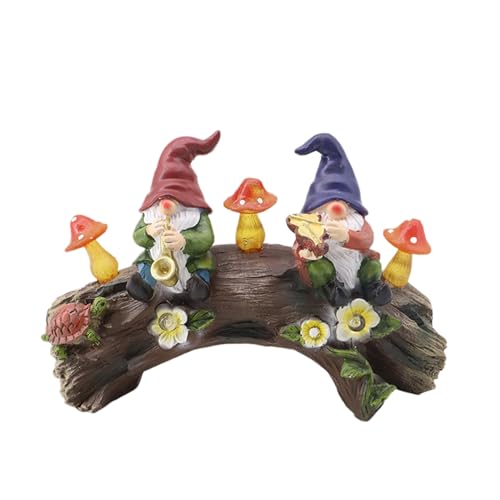 Outdoor Solar Gnomes, Gnomes Garden Statues, Resin Gnome Figurine, Solar Light Statue, Gnomes Outdoor Decor, Garden Gnome Figurine, Solar Gnomes Light, Outdoor Gnome Statue for Patio Lawn Yard Garden