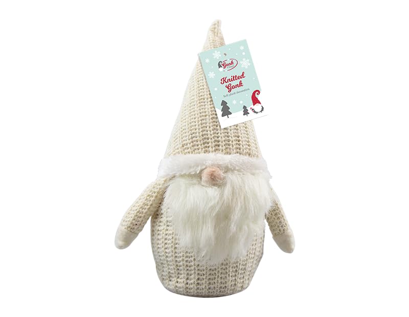 ACL stores Christmas Gonk | Christmas Gonks | Christmas Gnome | Gonk Christmas Decorations | Xmas Table Decorations | Home Desktop Decoration | Kids, Men, Women, Stocking Fillers (Cream Knitted Gonk)