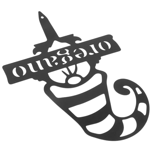 Toyvian Adorable Garden Gnome Stake Easy Ground Insertion Decor for Outdoor Garden Patio Cute Metal Dwarf Insert for Joyful Festivals Flower Pots More