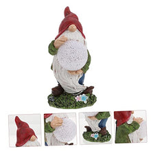 Load image into Gallery viewer, Toyvian 1Pc Garden Solar Light Gnome Statue Ornament Charming Outdoor Decor for Lawn Patio Landscape Durable Resin Design with Solar Function for Warm Ambiance
