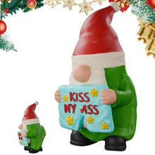 Load image into Gallery viewer, Gnome Statues, Cute Garden Decor, Naughty Gnome Statue, Halloween Garden Gnomes, Cute Resin Gnome Statues Naughty Garden Gnome Decor for Holiday Decor, 0.67x0.79x1.38in
