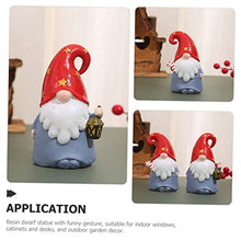 Load image into Gallery viewer, Happyyami 2pcs Adorable Dwarf Gnome Decor Moss Gnome Garden Ornaments Lightweight Easy to Move for Indoor Outdoor Use
