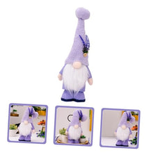 Load image into Gallery viewer, Ciieeo Gnome Doll Ornament Gnome Table Decor Lavender Home Decor Garden Present
