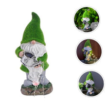 Load image into Gallery viewer, Cabilock Solar Powered Gnome Lamp Decorative Garden Gnome Ornament Resin Solar Light for Outdoor Lawn Creative Decor for Garden Parties and Events
