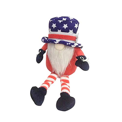 Patriotic Veterans Day Uncle Tomte 4th of July Nisse Handmade Scandinavian Ornaments Kitchen Tray Decorations