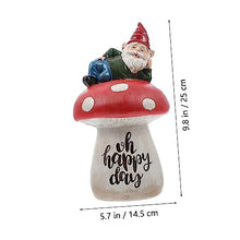 Load image into Gallery viewer, Happyyami 1pc Creative Gnome Doll for Garden Decor Adorable Mushroom Design Landscape Prop for Home Decoration and Sturdy Outdoor Ornament for Patio and Balcony
