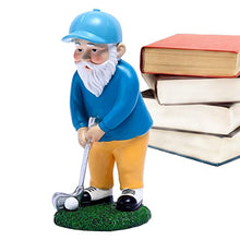 Load image into Gallery viewer, Golf Gnomes Statues | Golf Playing Fairy Garden Dwarfs Figure,Resin Gnome Figurine Garden Gnome Statues Outside Decor for Patio Yard Lawn Porch Decoration
