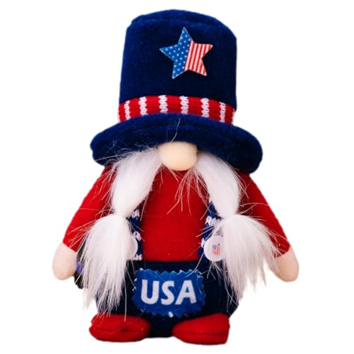 Cabilock Independence Day Gnome Doll for Home Decor Festival Accessory for Celebrations Cute Adornment for Parties Cozy Atmosphere Creation for Desktops and Porches