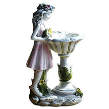 Load image into Gallery viewer, MYYINGBIN Flower Fairy Solar Garden Light Outdoor Angel Statue Landscape Lamp Resin Figurine For Courtyard Lawn Woodland, S
