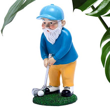Load image into Gallery viewer, Golf Gnomes Statues | Golf Playing Fairy Garden Dwarfs Figure,Resin Gnome Figurine Garden Gnome Statues Outside Decor for Patio Yard Lawn Porch Decoration
