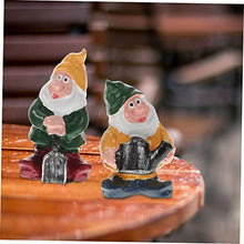 Load image into Gallery viewer, Ciieeo Decorative Garden Miniature Dwarf Adornments Resin Gnome Doll Dwarf Doll Ornament
