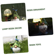 Load image into Gallery viewer, Toyvian 1PC Solar Energy Resin Old Man Decorative Lamp Unique Garden Decor Soft Lighting for Home Party present for Festivals and Holidays

